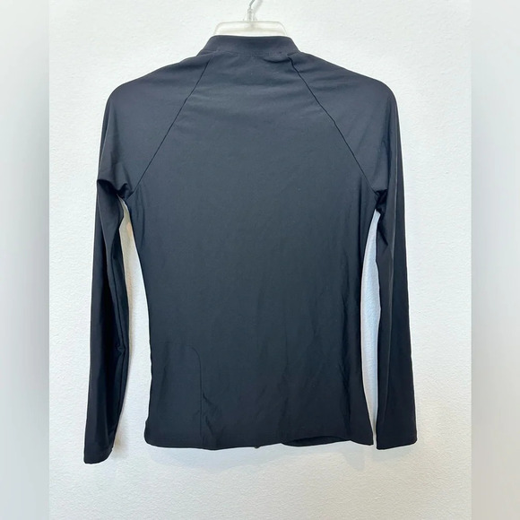 ATHLETA Black Ruched Front Zip Front Nylon Blend Jacket XS - Picture 8 of 9